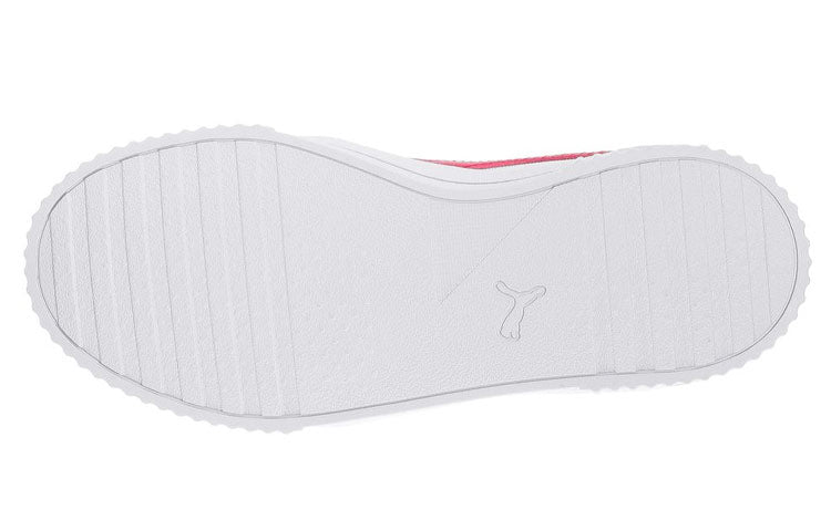 (WMNS) PUMA Carina Canvas Sneakers White/Red 368669-04