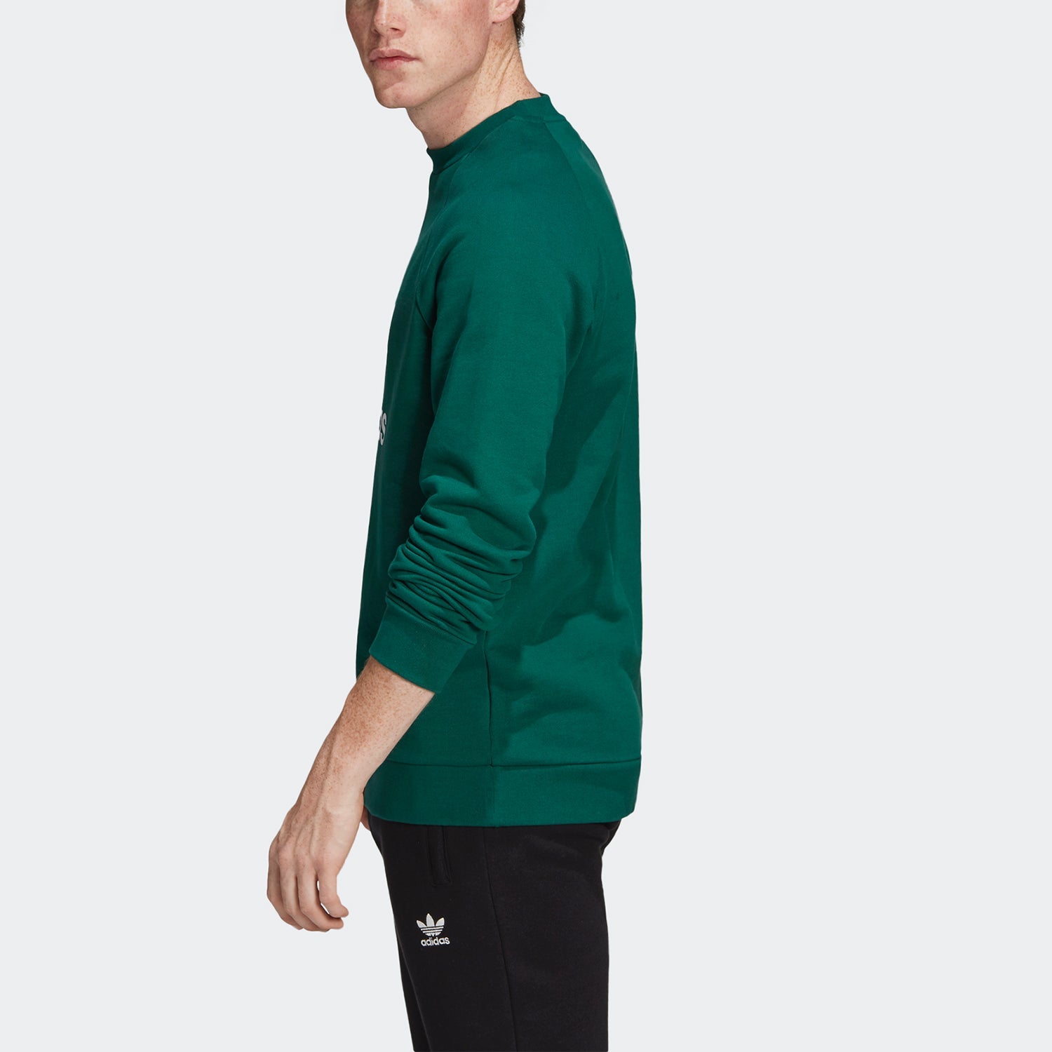 adidas originals Casual Sports Round Neck Pullover Green FL1774