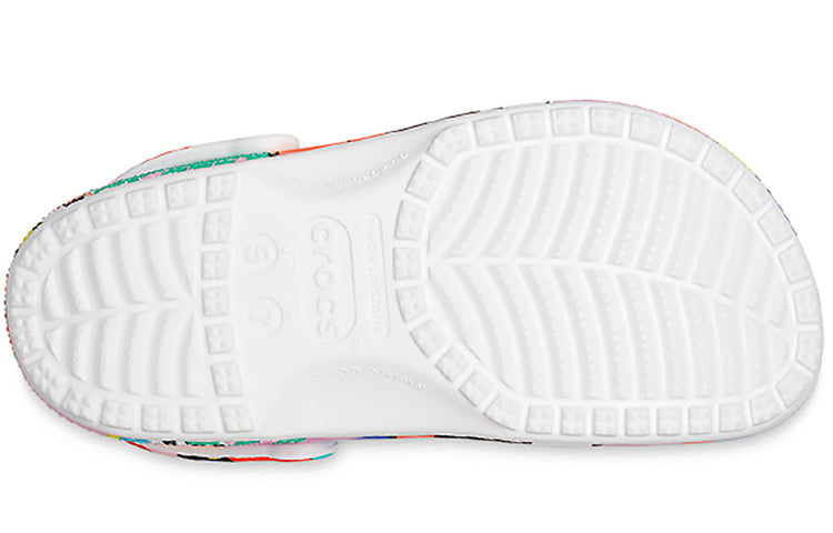 Crocs Classic Beach Sandals Unisex Multi-Color White 207849-94S