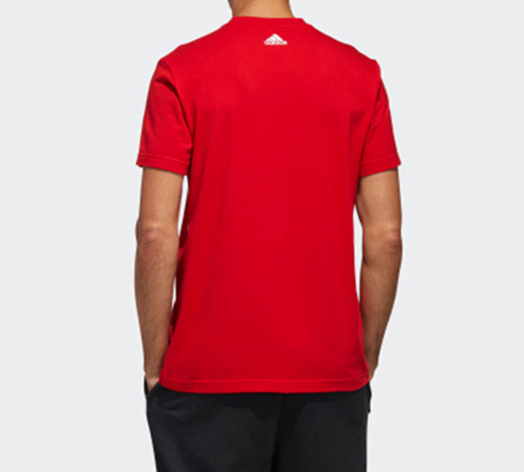 Men's adidas China Printing Short Sleeve Red T-Shirt GL5636