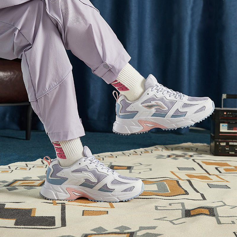 (WMNS) Li-Ning Running 'White Purple' ARLQ004-2