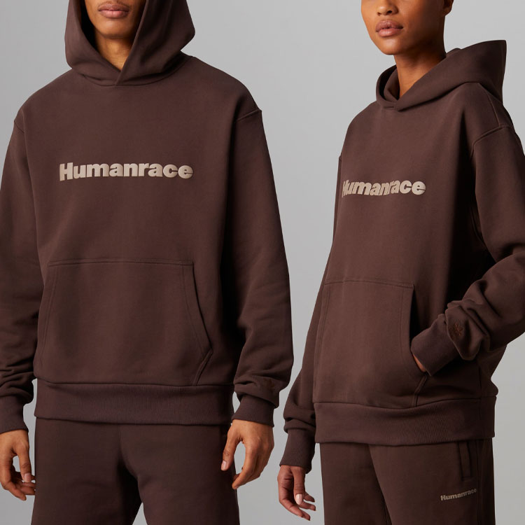 adidas x Pharrell Humanrace Logo Hoodie 'Brown' HI2958