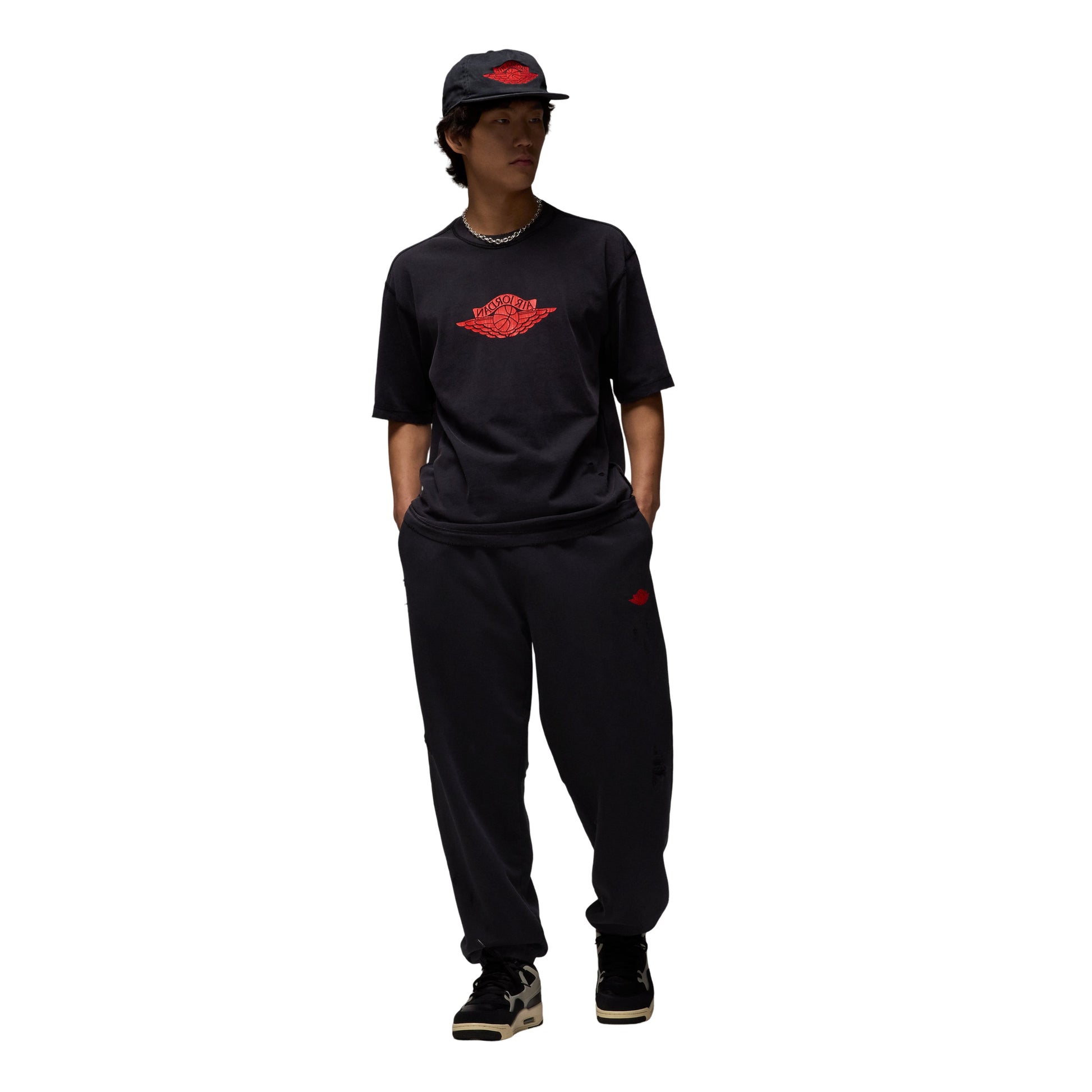 Air Jordan Rare Air T-Shirt 'Black Red' IB3130-010