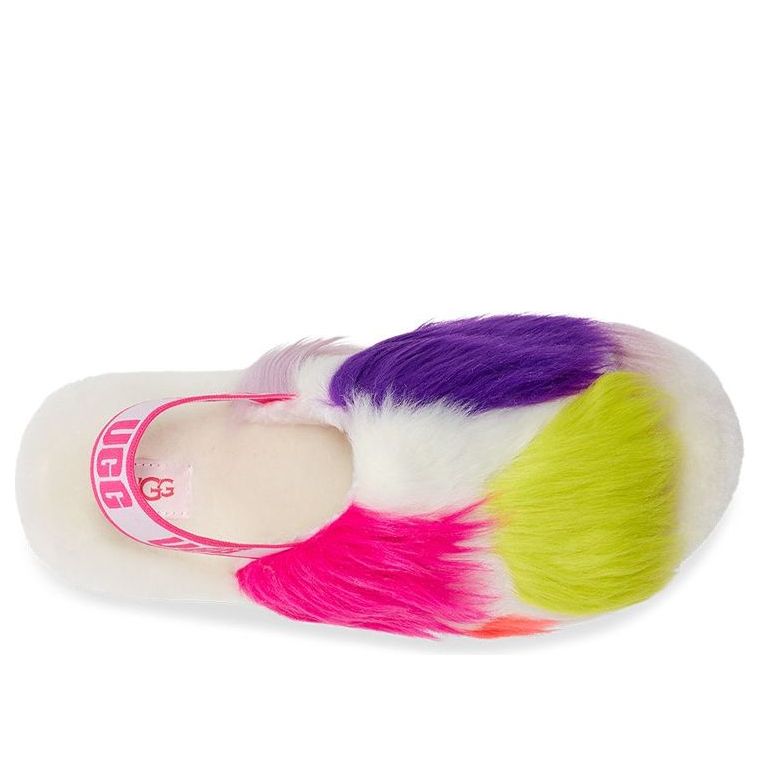 (WMNS) UGG Fluff Yeah Party Spots Slipper 'White' 1125006-WHT
