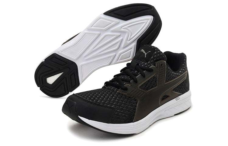 (WMNS) PUMA Nrgy Driver Low Running Shoes Black/White 190558-01