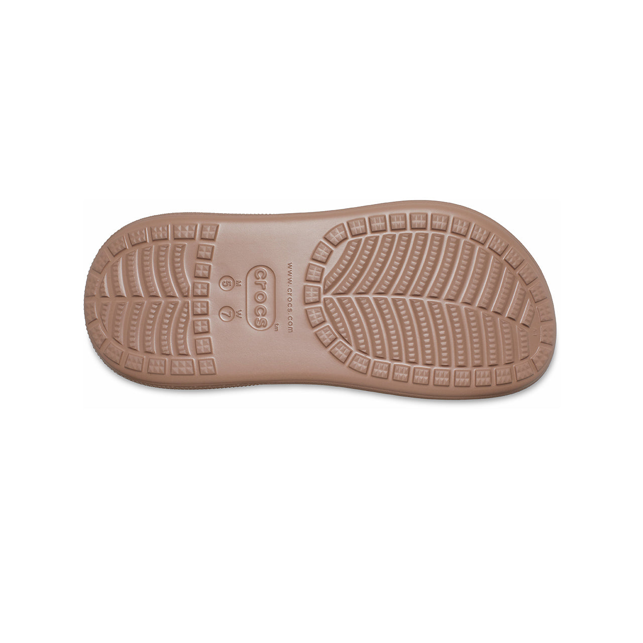 (WMNS) Crocs Classic Crush Clogs 'Brown' 207521-2Q9