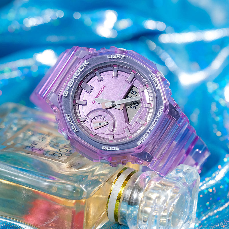 CASIO G-Shock Analog-Digital 'Translucent Purple' GMA-S2100SK-4APR
