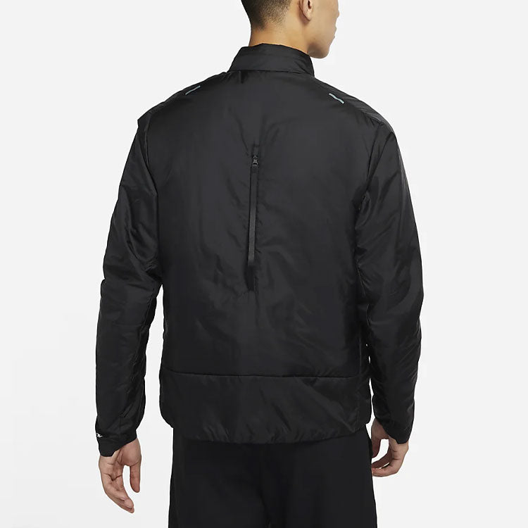 Men's Nike FW21 Solid Color Hooded Long Sleeves Black Down Jacket DD5668-010