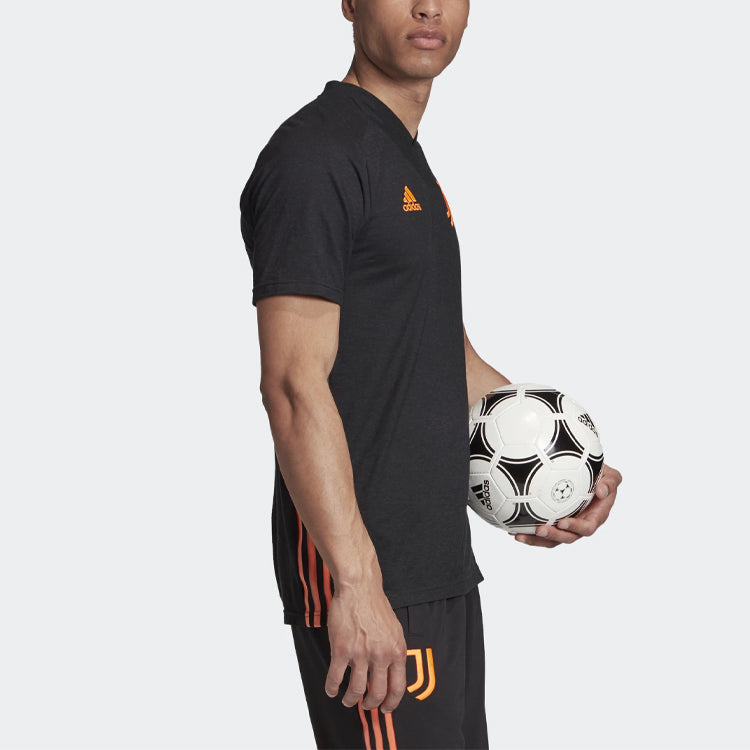 adidas Juventus Travel Tee 'Black App Signal Orange' FR4209