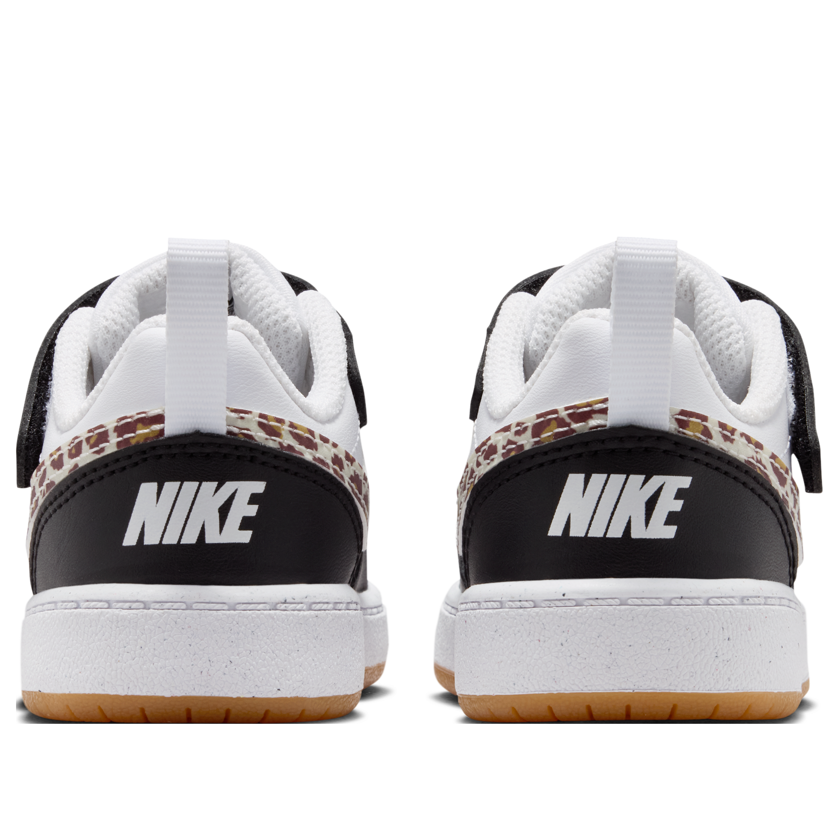 (TD) Nike Court Borough Low 'Black White Leopard Swoosh' IR0565-001