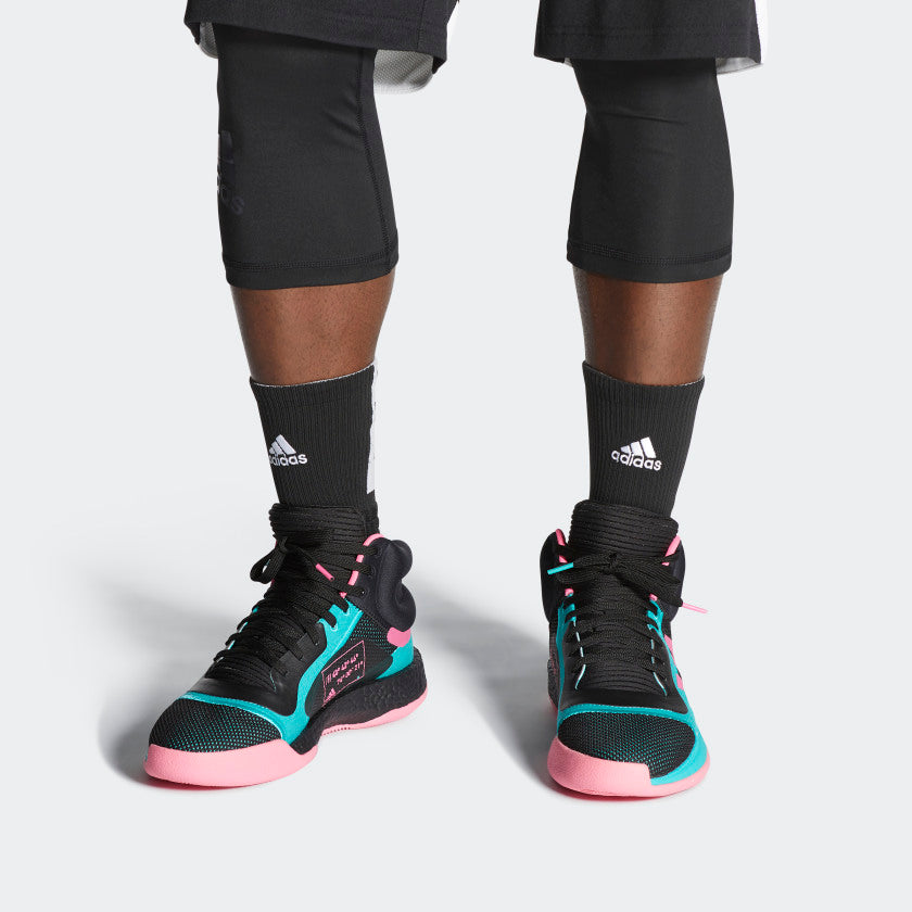 adidas Marquee Boost 'Black Shock Pink Aqua' EH2373