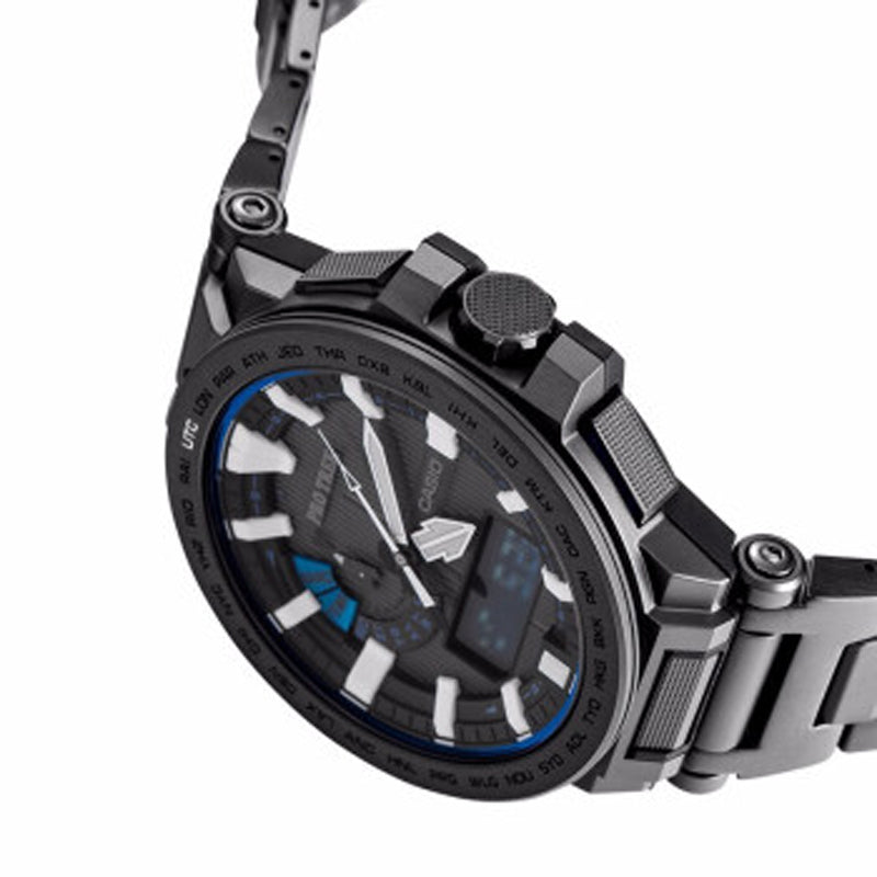 CASIO Sapphire Crystal Waterproof Sports Mens Black Analog/Digital Combo PRX-8000YT-1BDR