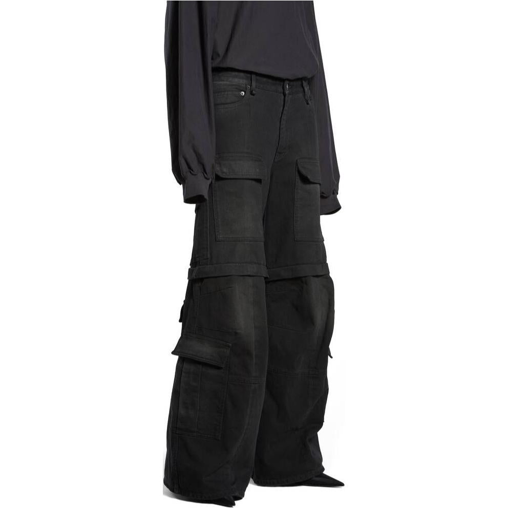(WMNS) Balenciaga Flared Cargo Pants 'Black' 783694TNW111672