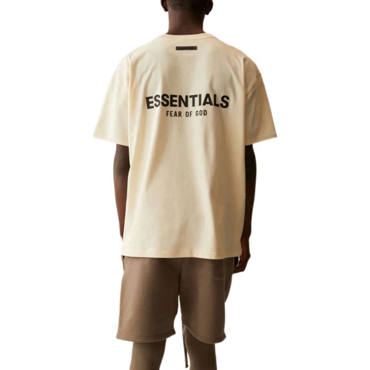 Fear of God Essentials SS21 Short Sleeve T-Shirt 'Light Heather Oatmeal' FOG-SS21-597