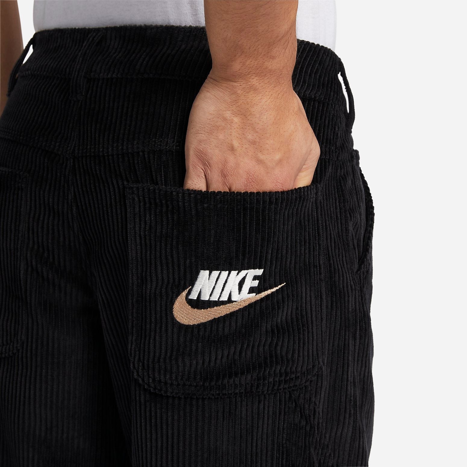Nike Life Corduroy Cargo Trousers 'Black' HF0354-010