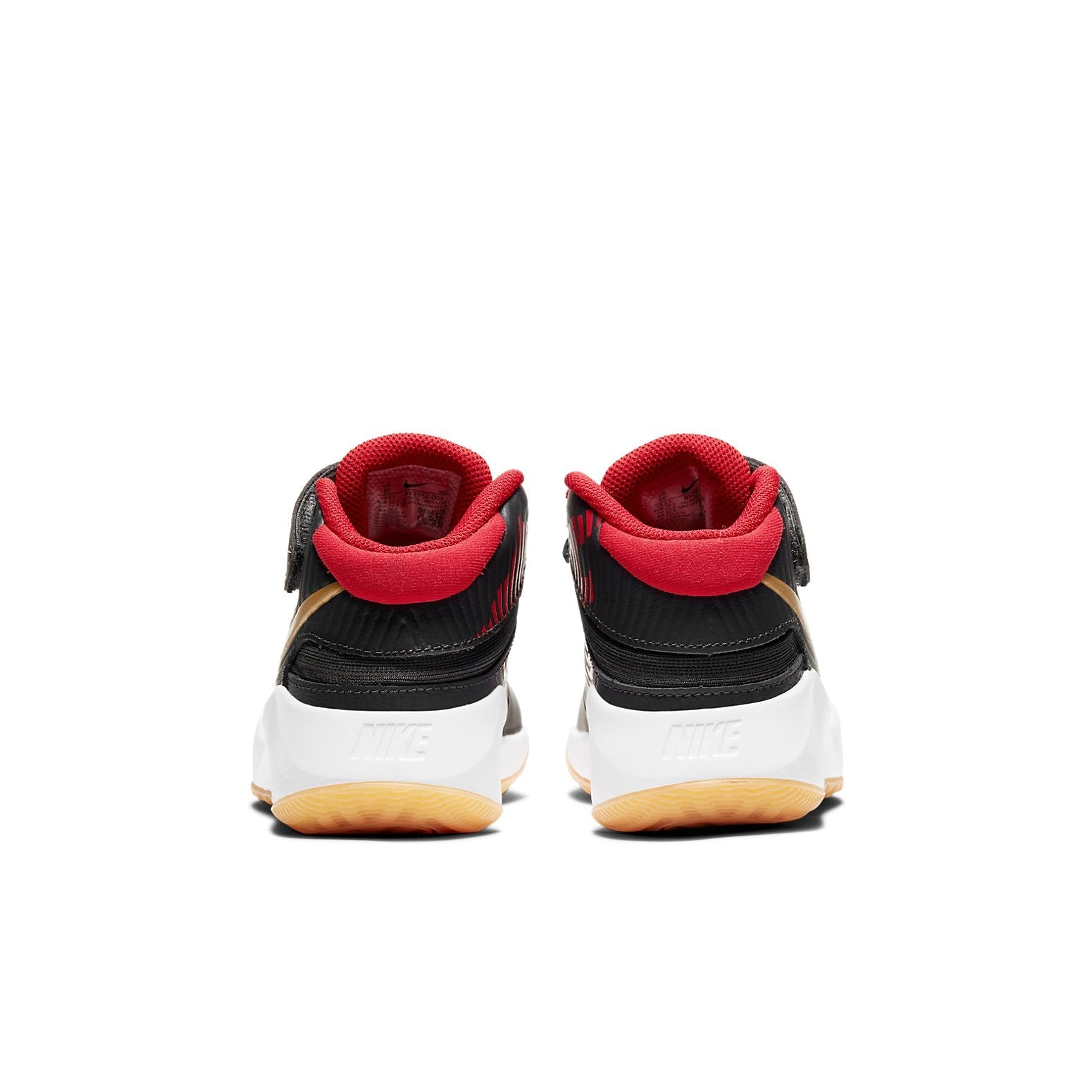 (GS) Nike Team Hustle D 9 FlyEase 'Black Red Gold' BV2952-003
