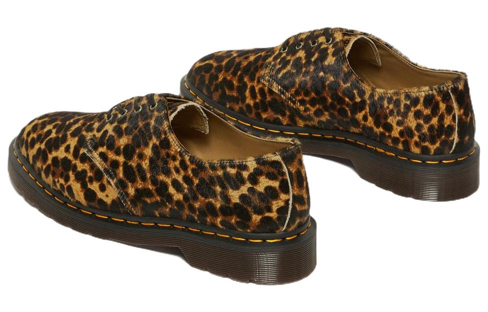 Dr. Martens 1461 Smiths Hair On Leopard Print Dress Shoes 'Brown' 27727348