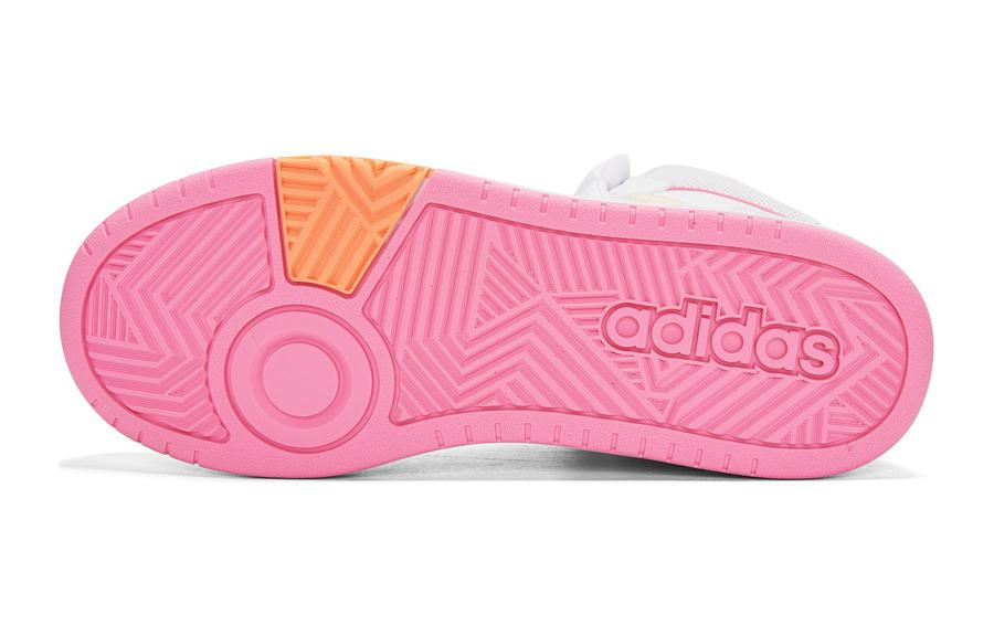 (PS) adidas Hoops Mid 3.0 K 'White Pink' HP6158