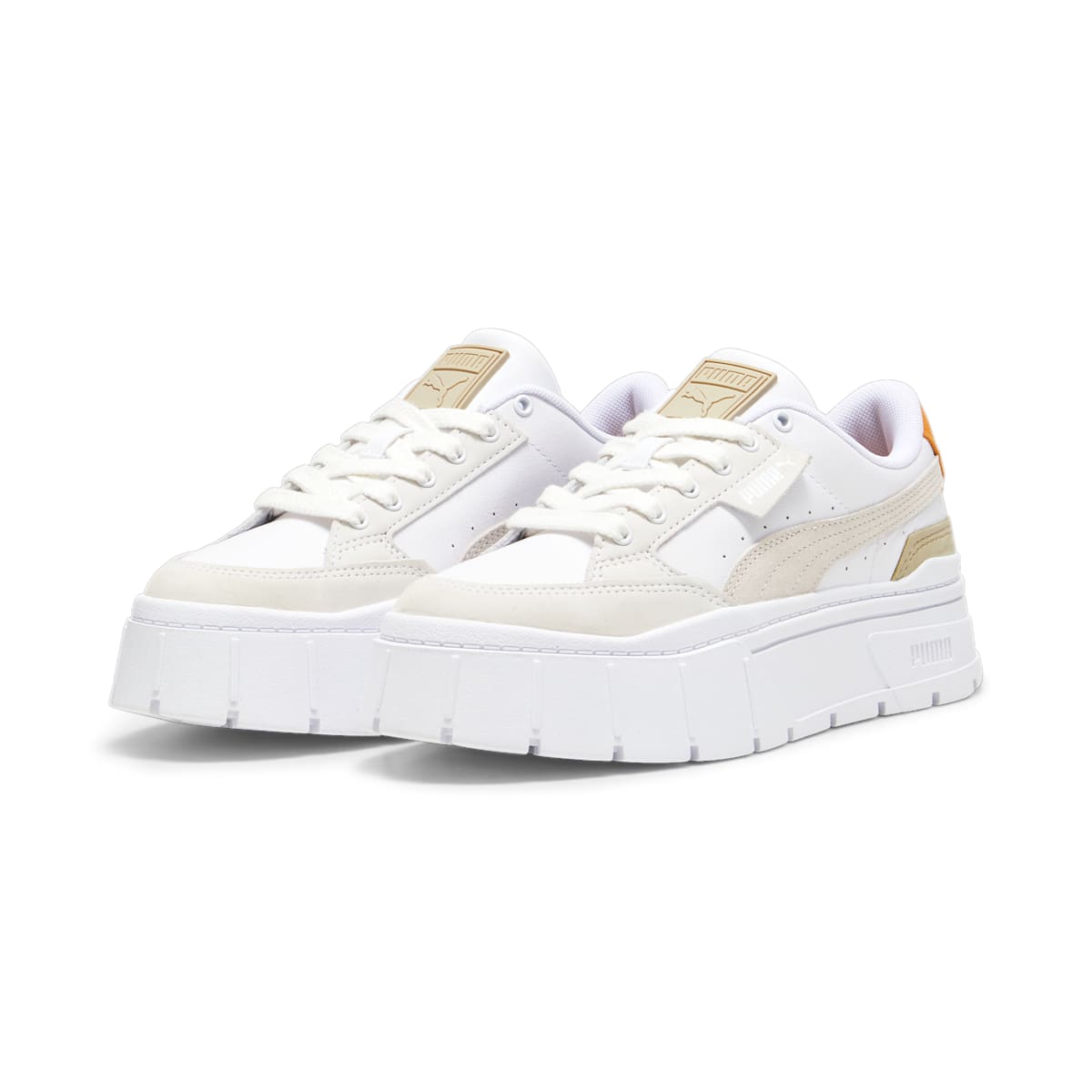 (WMNS) PUMA Mayze Stack Luxe 'White Ginger Tea' 389853-12