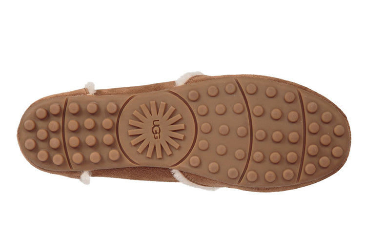 (WMNS) UGG California Loafer Hailey loafer Slippers Brown 1020029-CHE