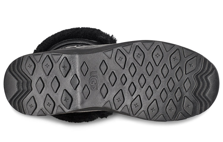 (WMNS) UGG Adirondack III Snow Leopard Snow Boots Black 1112311-BLK