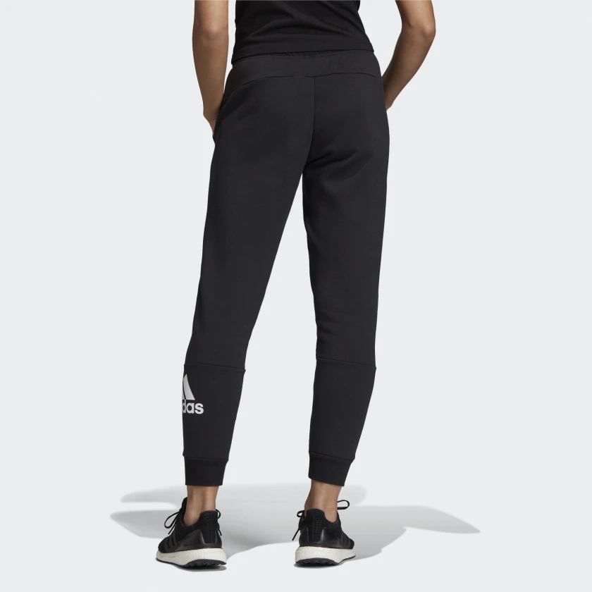 (WMNS) adidas W MH BOS Pant Fleece Lined Knit Long Pants Black EB3806
