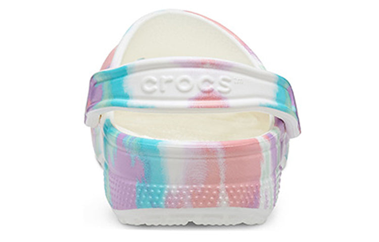 Crocs Classic clog Pattern Crocs Flat Heel Sports Colorful Blue Sandals 205453-6SN