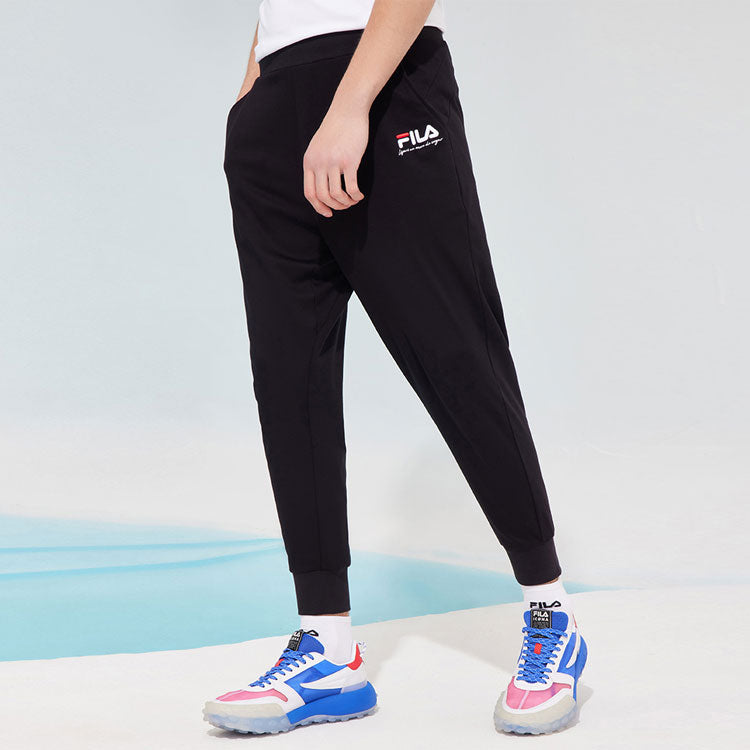 FILA Ventilate Knit Ankle Banded Causual Pant Male Black F11M128601F-BK