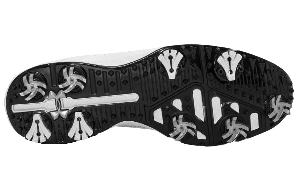 Under Armour Charged Draw 2 Golf Wide 'White Black' 3026401-100