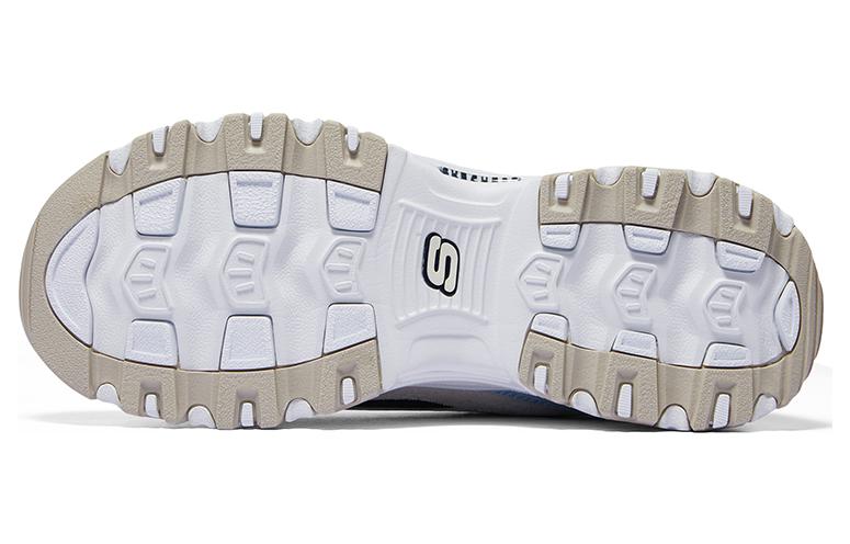 (WMNS) Skechers D'Lites Varsity Spirit Shoes 'White Blue Black' 896276-BLMT