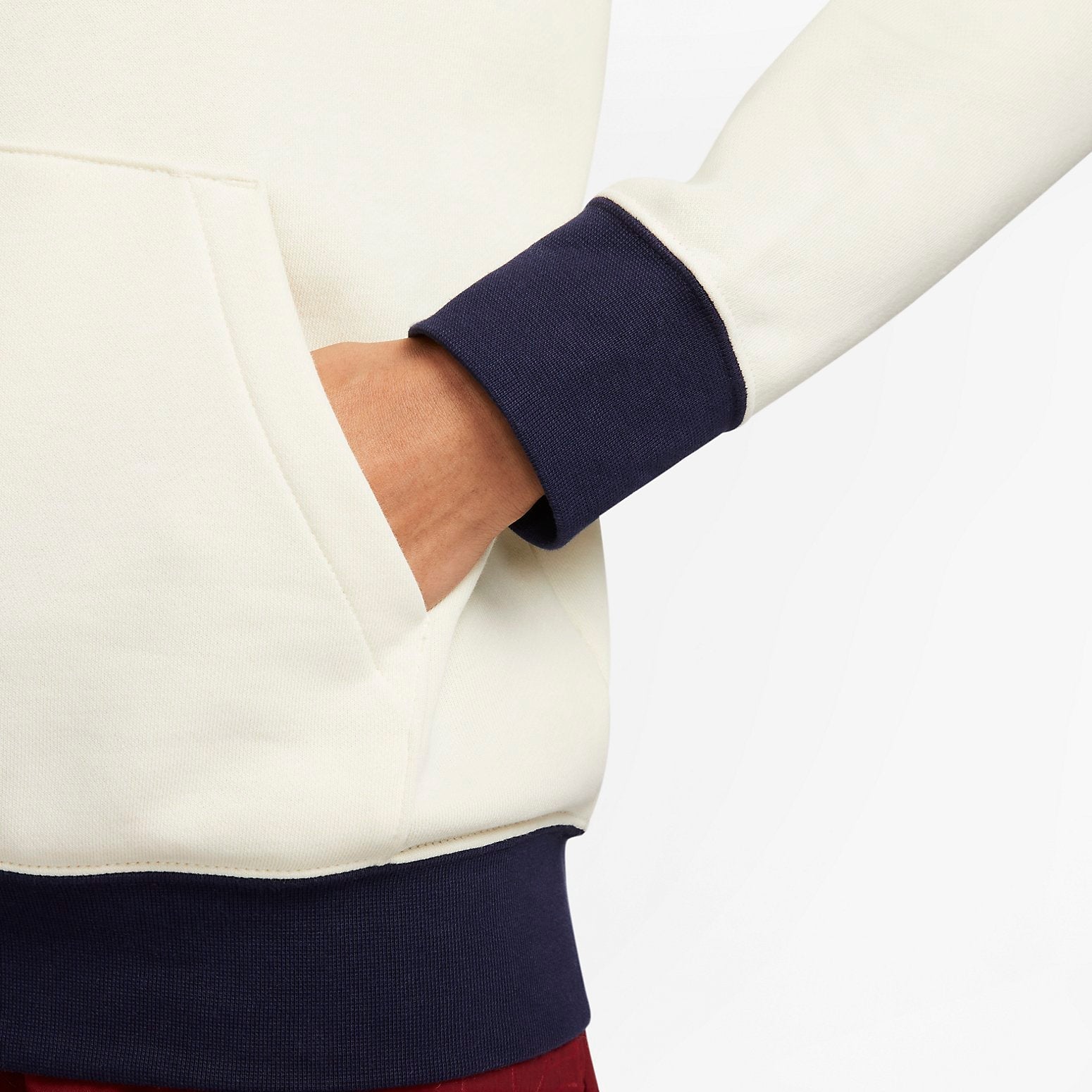 (WMNS) Nike Paris Saint-Germain Soccer Fleece Pullover Hoodie 'Coconut Milk' DV4704-113