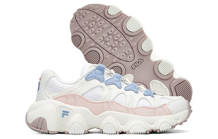 (WMNS) FILA Jagger Vintage Sneakers White/Pink/Blue F12W031402FSV
