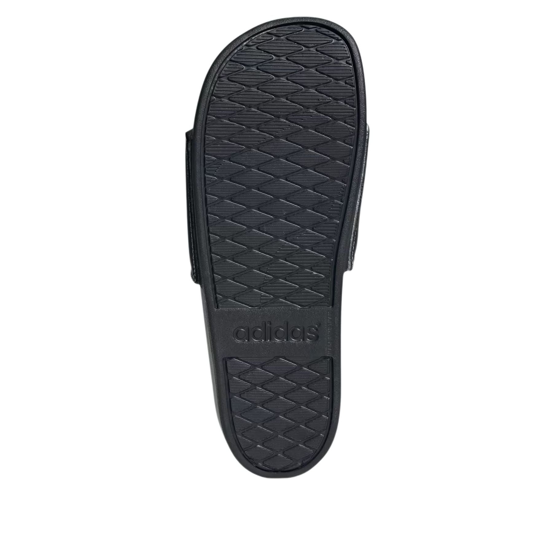 adidas Adilette Comfort Slides Asia Sizing ' Black Silver Metallic' JQ2254