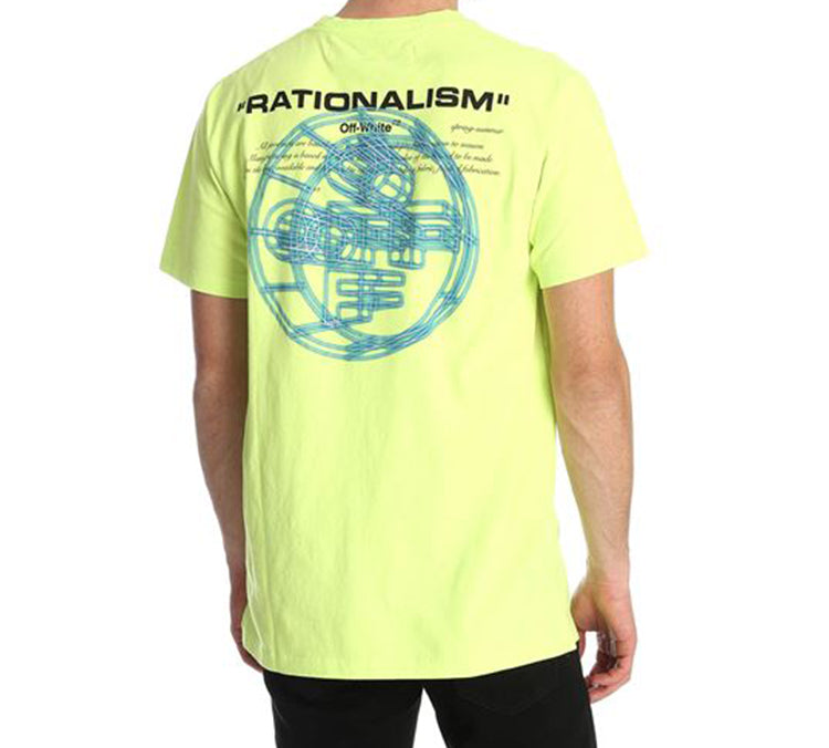 Off-White Logo Printed Men Yellow/Green OMAA027R201850036288