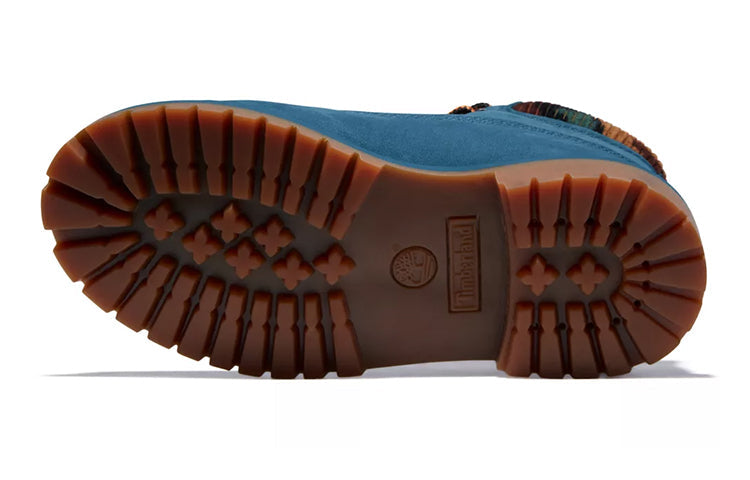 (GS) Timberland Premium 6 Inch Waterproof Boots 'Blue Suede Nubuck Camo' A2FNKBZ4