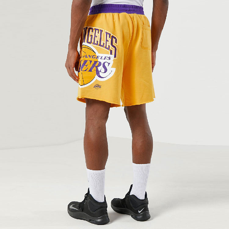 Nike Los Angeles Lakers Basketball Athleisure Casual Sports Breathable Shorts Yellow DB1956-728