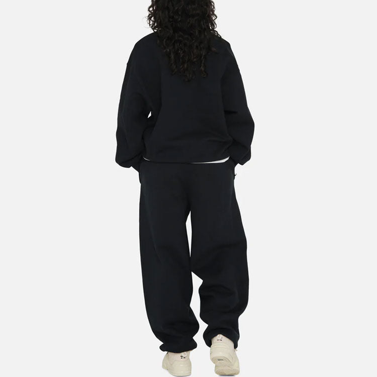 Nike x Stussy Wash Crew Fleece Asia Sizing 'Black' DO5311-010