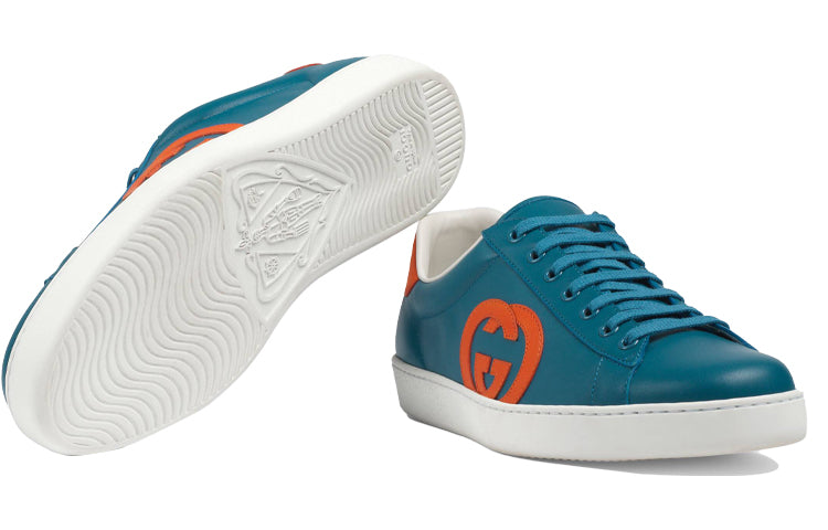 Gucci Ace 'Interlocking G - Blue Orange' 625783-1XG70-4460