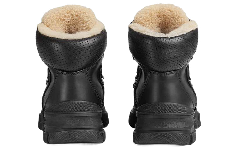 Gucci Flashtrek High-top With Wool 'Black' 548714-D6060-1088