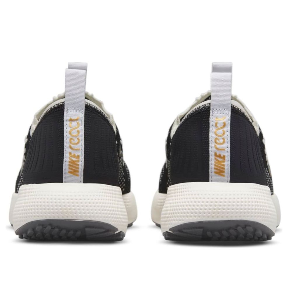 (WMNS) Nike React Escape Run Flyknit 'Black Metallic Vivid Gold' DC4269-002