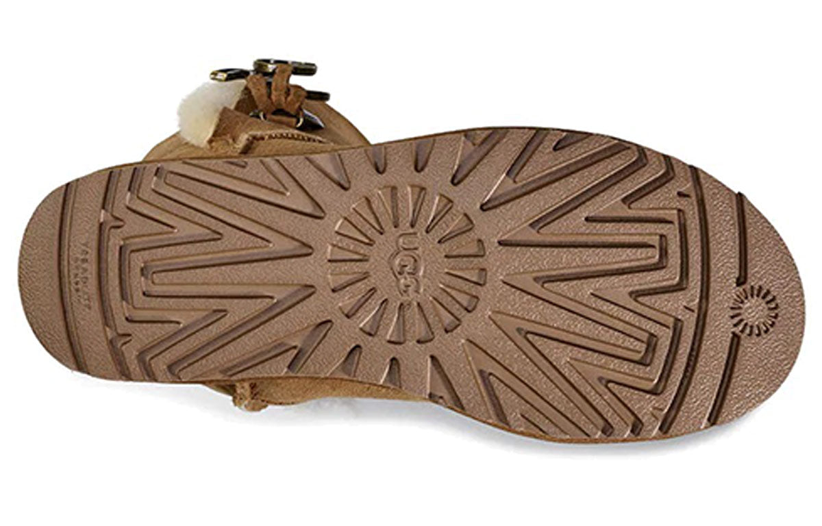 (WMNS) UGG Bailey Button Brown 1096969-CHE