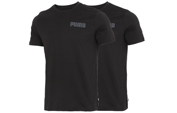 PUMA Printed Round Neck T-Shirt 'Black' 845577-51