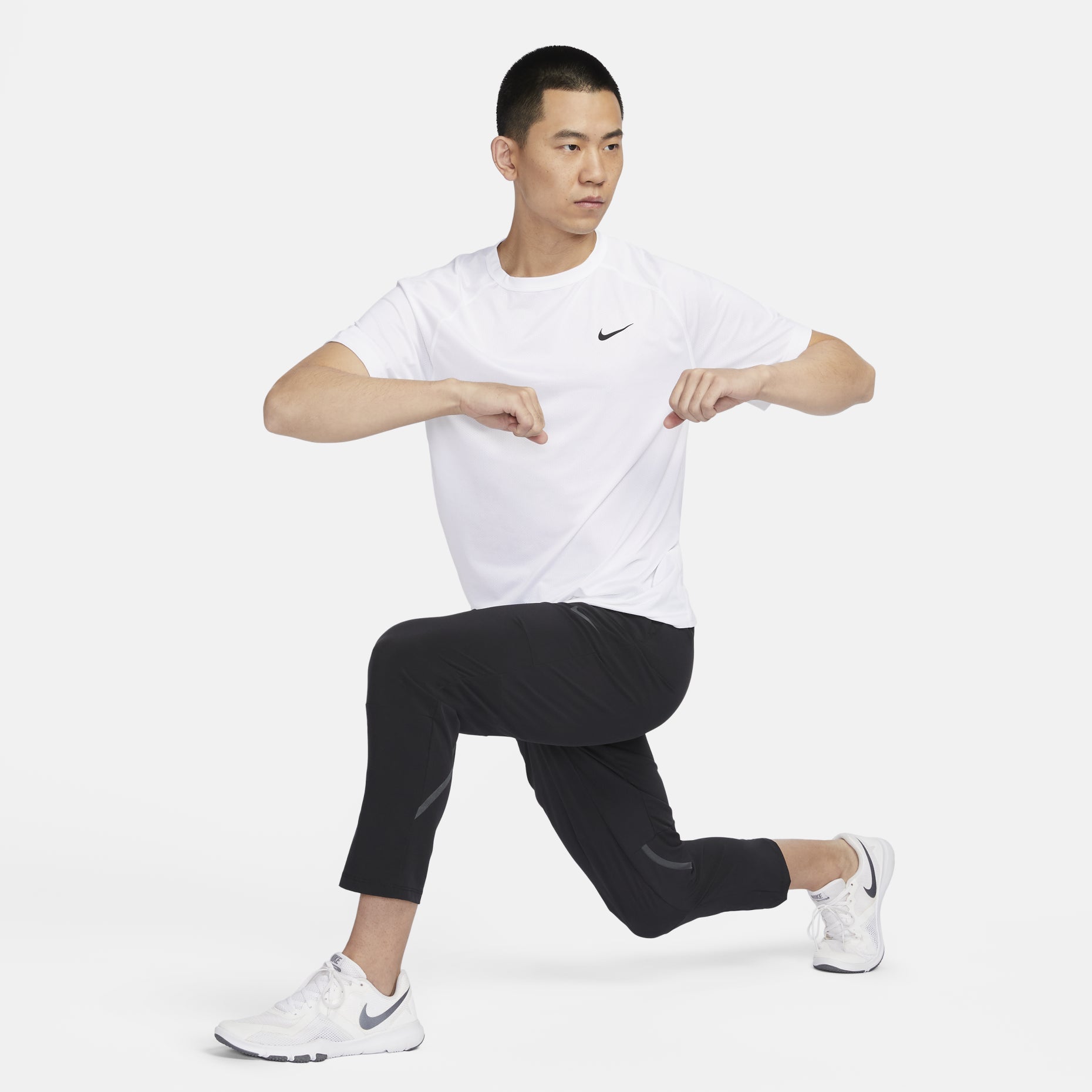 Nike Dri-FIT Ready T-Shirt Asia Sizing 'White' DV9816-100