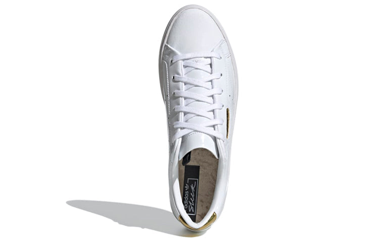(WMNS) adidas originals Sleek White/Black/Gold FV3403