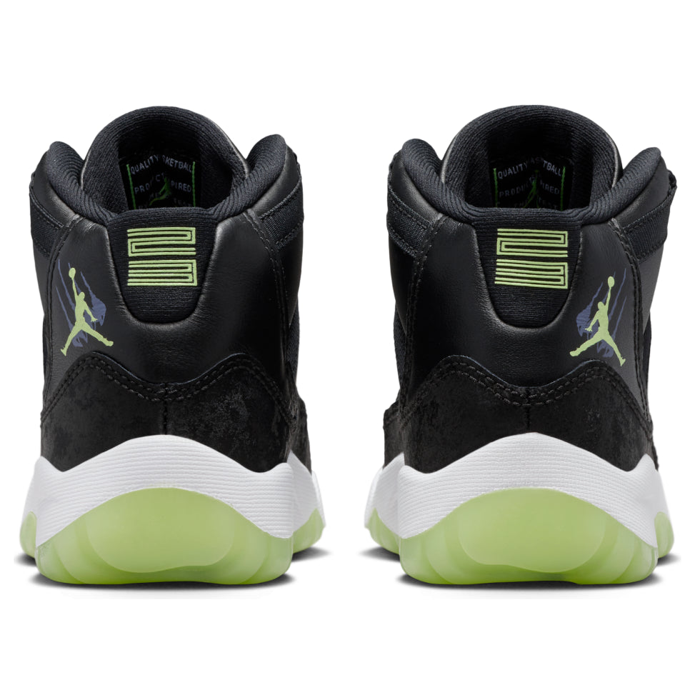 (PS) Air Jordan 11 Retro 'Black Barely Volt' IB1379-001