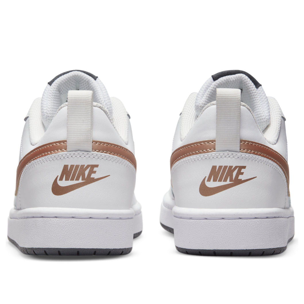 (GS) Nike Court Borough Low 2 'White Metallic Red Bronze' BQ5448-116