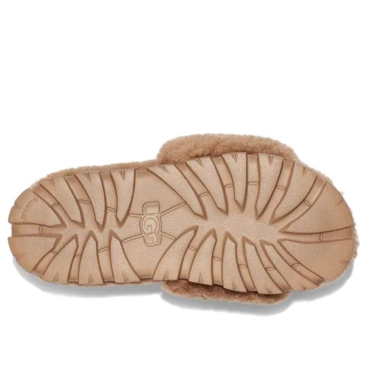 (WMNS) UGG Cozetta Curly Slide 'Chestnut' 1130838-CHE