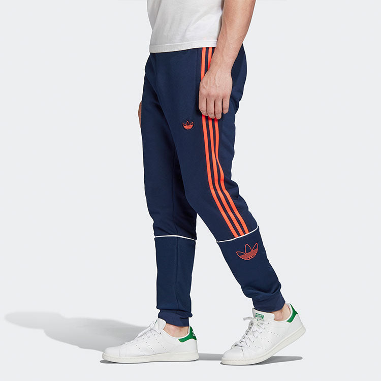 adidas originals Casual Sports Bundle Feet Long Pants Blue FM3908