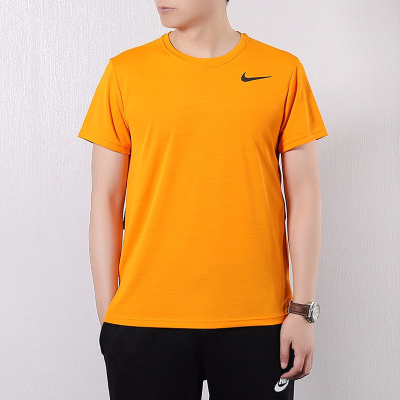 Nike Logo Printing Round Neck Short Sleeve Orange AJ8022-833
