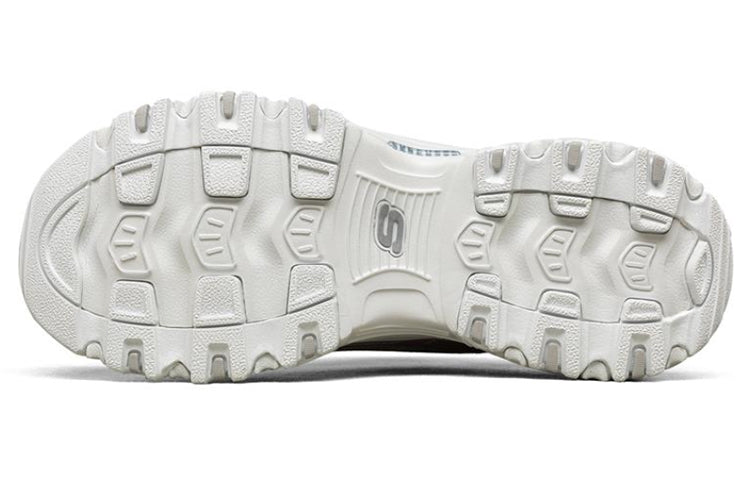 (WMNS) Skechers D'lites 1.0 Running Shoes White/Pink 149242-WHT
